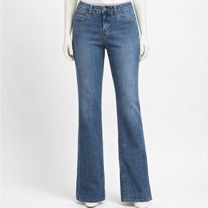 Christopher Blue Jeans Womens Size 10 Bootcut Stretch Denim Flap Pocket